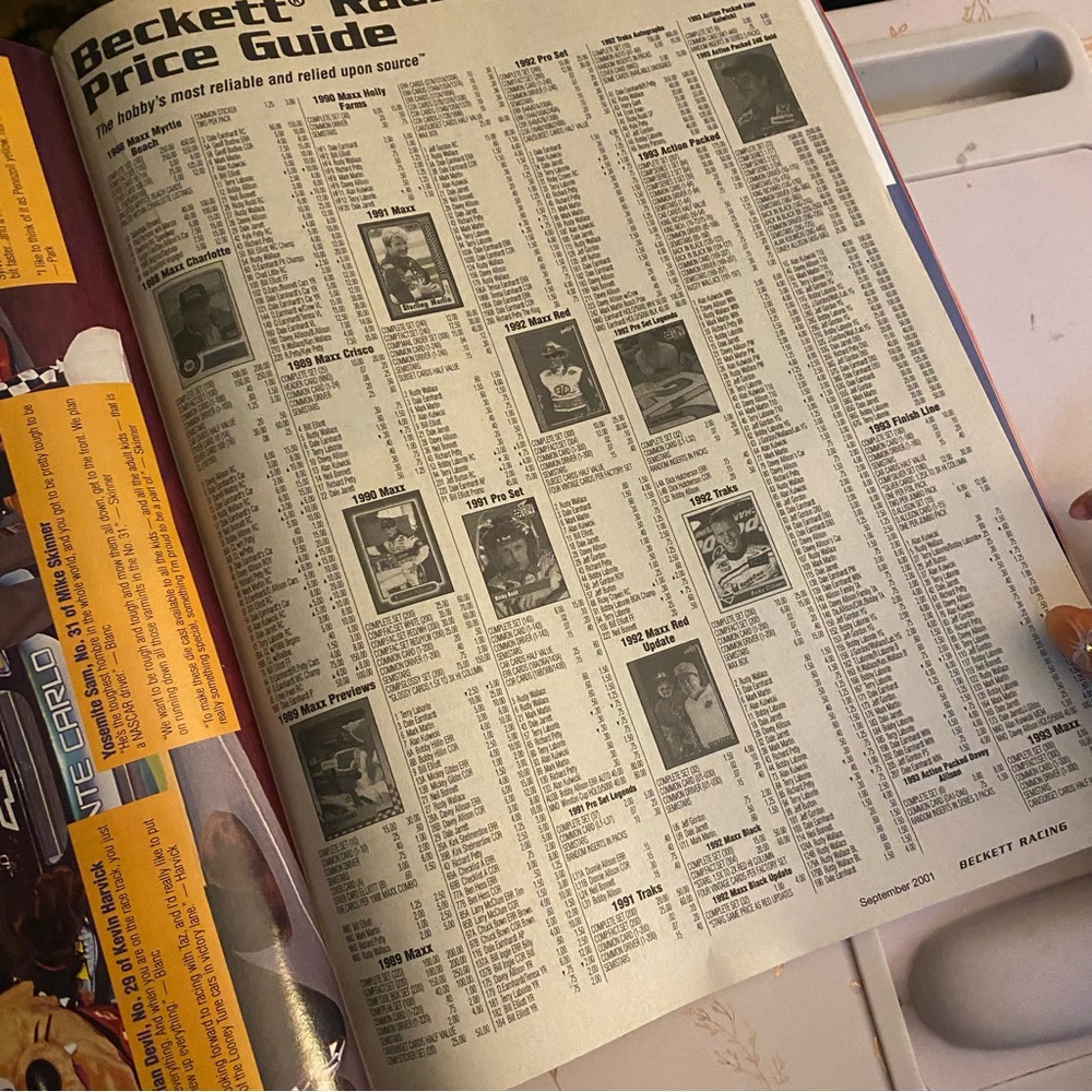 Beckett Racing Magazine September 2001 - Picture 7 of 10